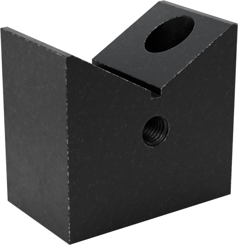 Izgara Fikstürleri için Hassas Konumlandırmalı V-Blok, Dikey Montaj, 2“ Uzunluk x 3-1/4” Genişlik