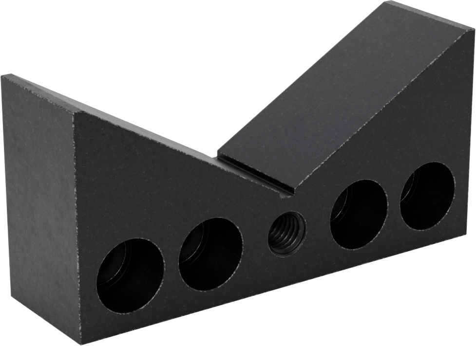 Izgara Fikstürleri için Hassas Konumlandırmalı V-Blok, Yatay Montaj, 1-1/2“ Uzunluk x 5-1/4” Genişlik