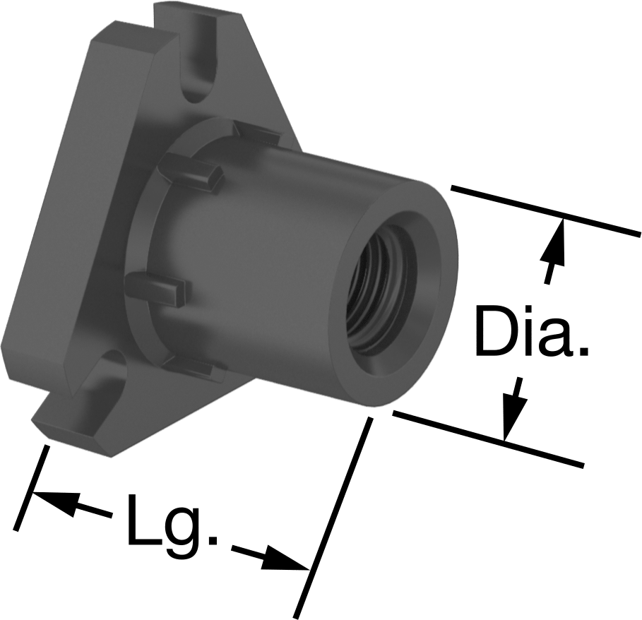 Kılavuz Vida için M8 x 1,5 mm Dişli Flanş Somunu