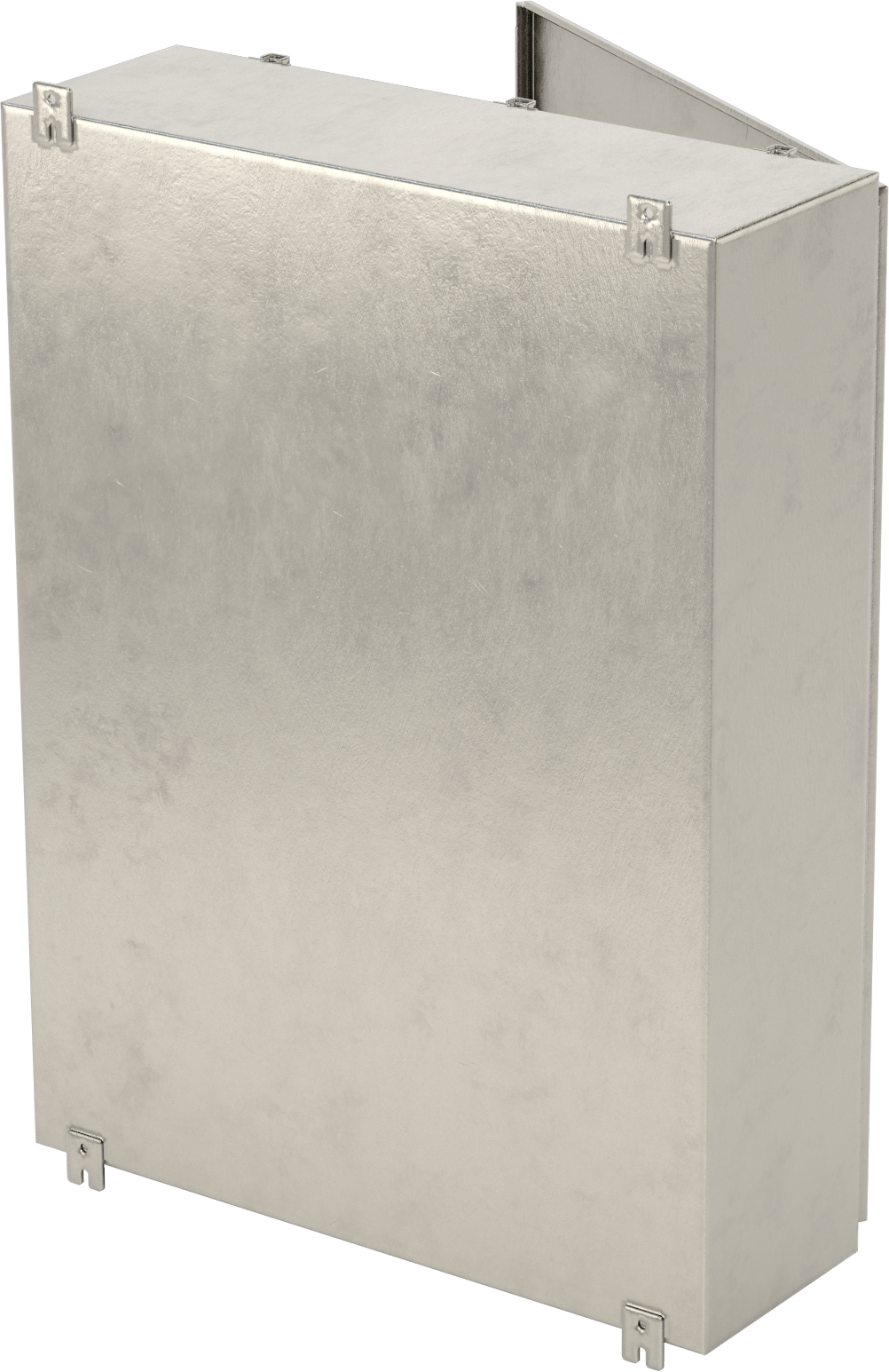 304 Paslanmaz Çelik Su Geçirmez Muhafaza, Menteşeli Kapak ve Vidalı Kelepçeler ile, 48" x 36" x 12"