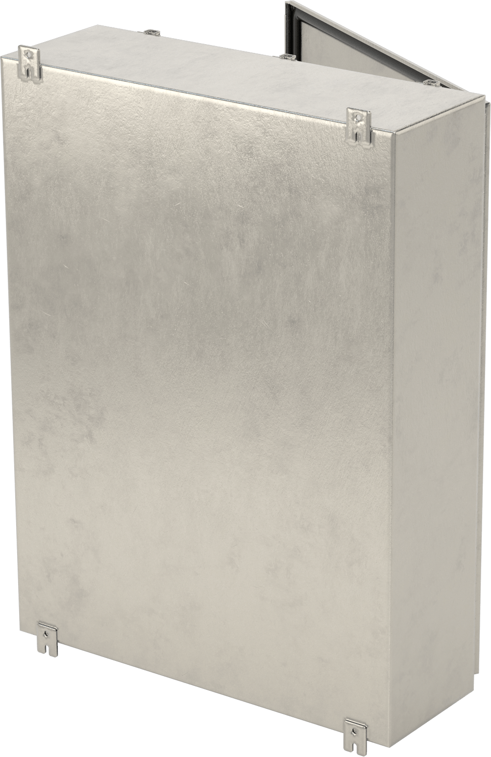 304 Paslanmaz Çelik Su Geçirmez Muhafaza, Menteşeli Kapak ve Vidalı Kelepçeler ile, 48" x 36" x 12"