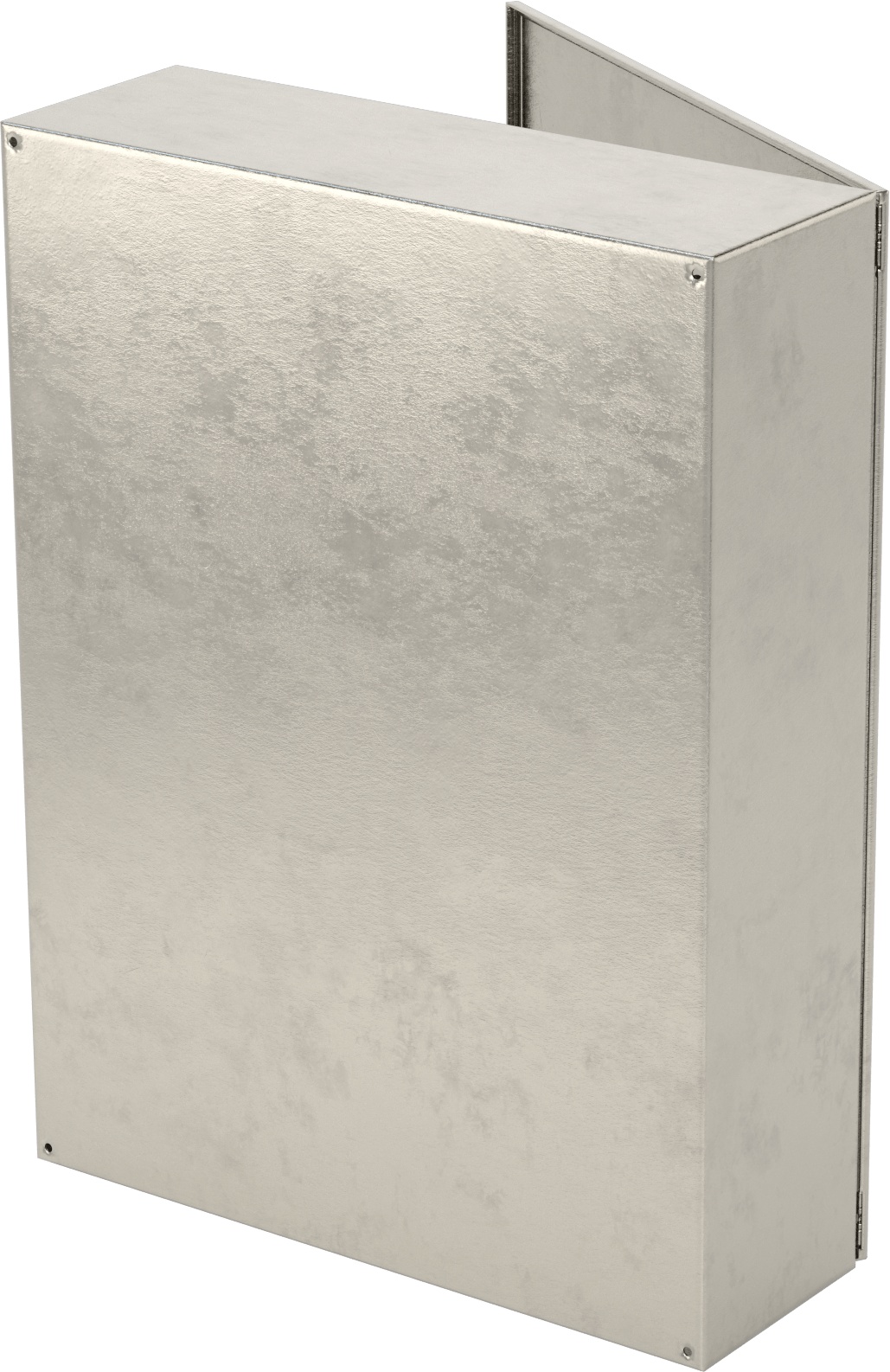 304 Paslanmaz Çelik Su Geçirmez Muhafaza, Menteşeli Kapak ve Tutamak Mandalı ile, 48" x 36" x 12"