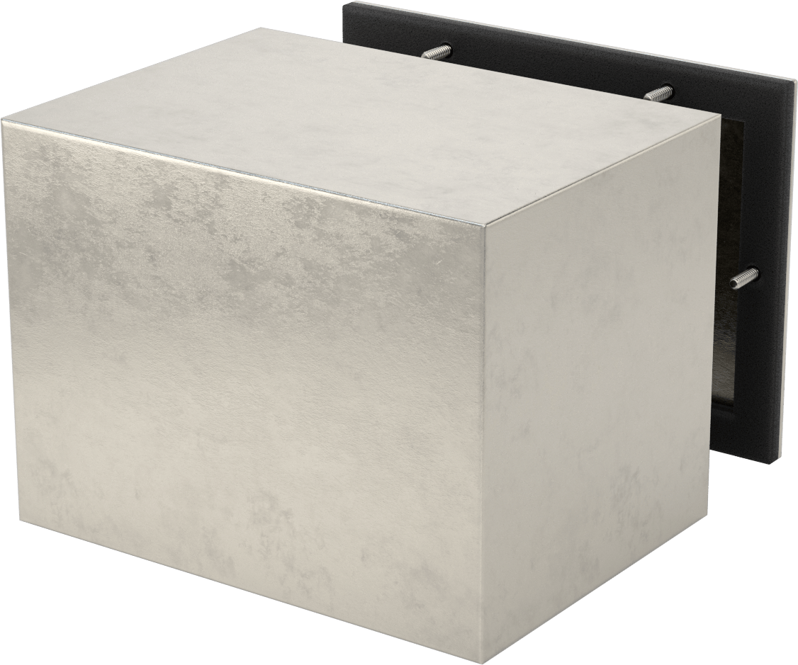 304 Paslanmaz Çelik Su Geçirmez Muhafaza, Kaldırılabilir Kapaklı ve Vidalı Kapatmalı, 6" x 8" x 6"
