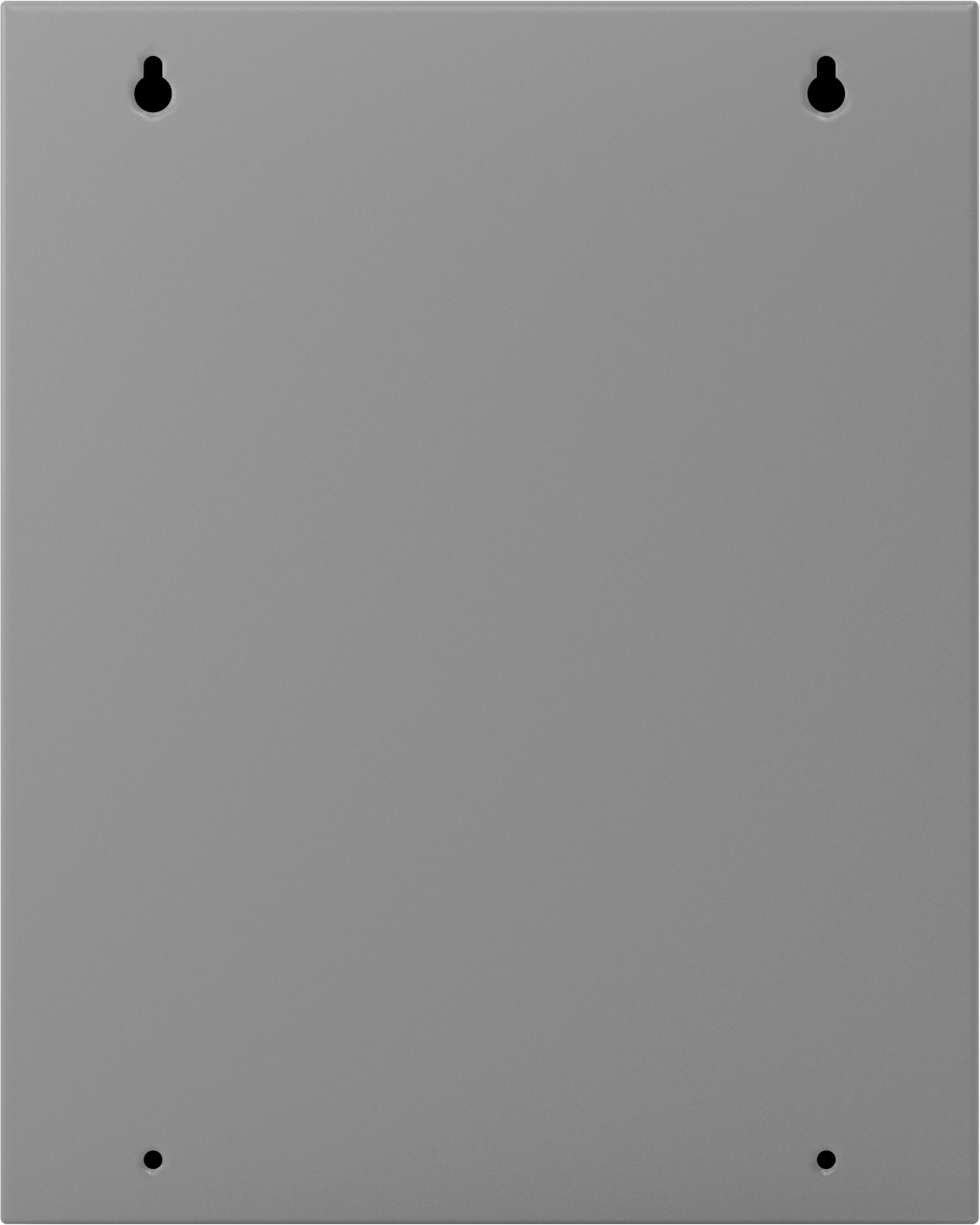 Sadece İç Mekan Kullanımı için Çelik Muhafaza, Menteşeli Kapaklı, 20" x 16" x 7", Gri