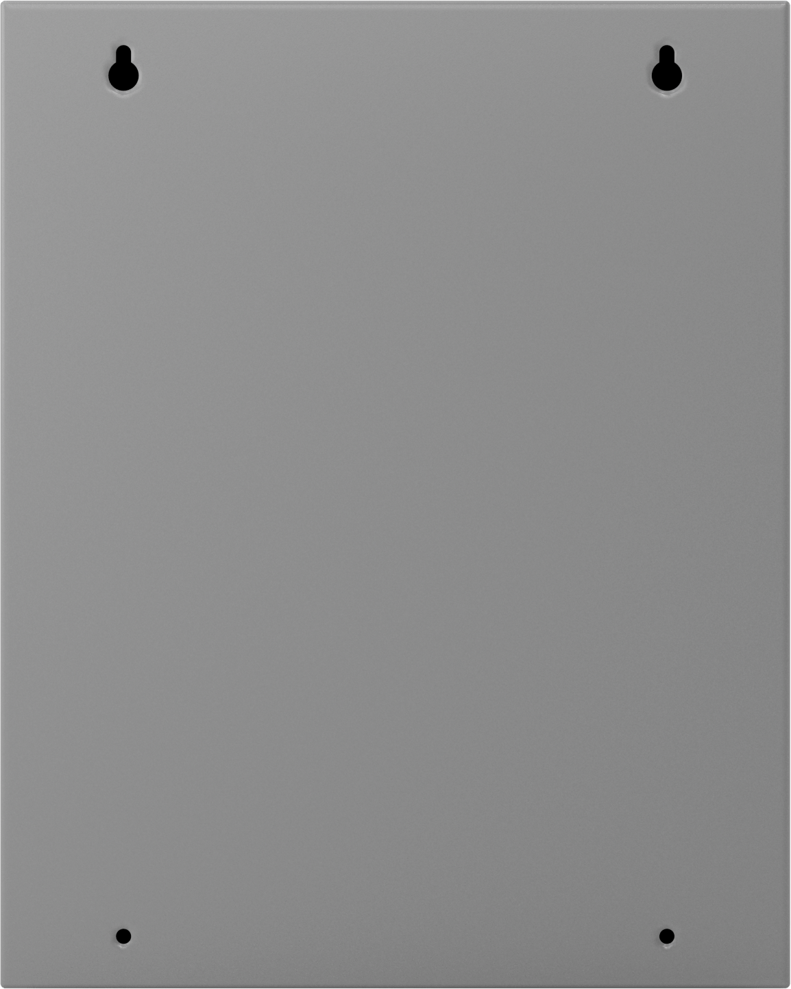 Sadece İç Mekan Kullanımı için Çelik Muhafaza, Menteşeli Kapaklı, 20" x 16" x 9", Gri