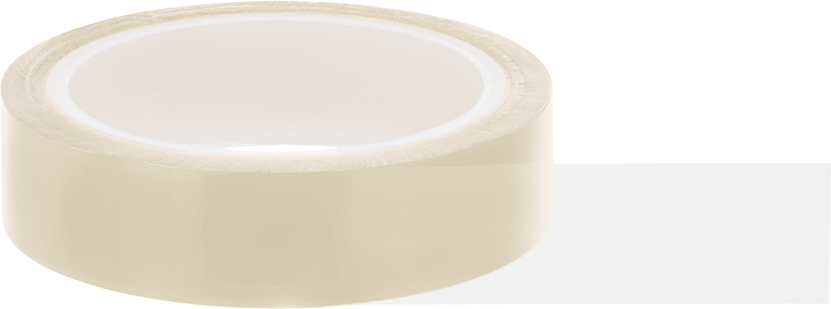 Düşük Sürtünmeli FEP Bant, Şeffaf Teflon® FEP Plastik, 1" Genişlik, 15 Fit Uzunluk