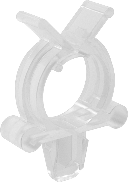 Kablo Tutucular, İtme, Naylon, 1“ Uzunluk x 5/16” Genişlik x 1" Yükseklik, Krem