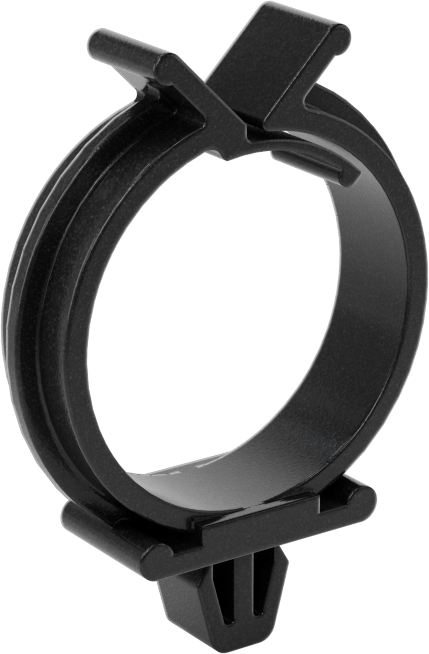 Kablo Tutucular, İtme, Naylon, 1-1/4“ Uzunluk x 3/8” Genişlik x 1-3/8" Yükseklik, Siyah