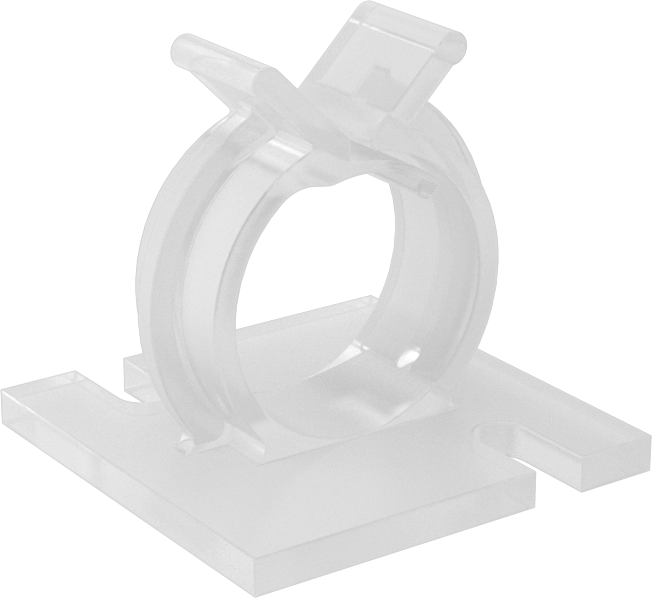 Kablo Tutucular, İtme, Naylon, 1“ Uzunluk x 1” Genişlik x 15/16" Yükseklik, Krem