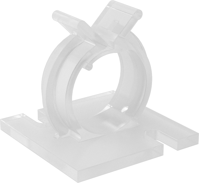 Kablo Tutucular, İtme, Naylon, 1“ Uzunluk x 1” Genişlik x 15/16" Yükseklik, Krem