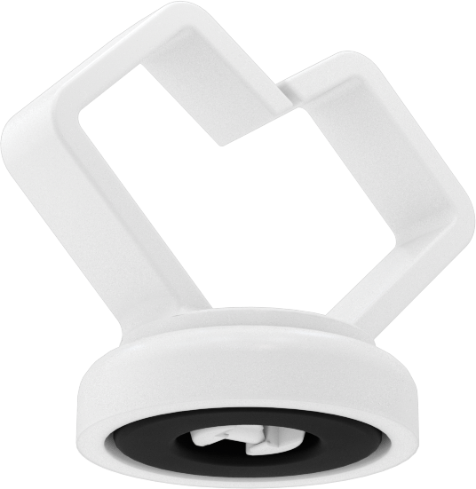 Kablo Tutucular, Manyetik Arka, Asetal, 3/4“ Uzunluk x 3/4” Genişlik x 1" Yükseklik