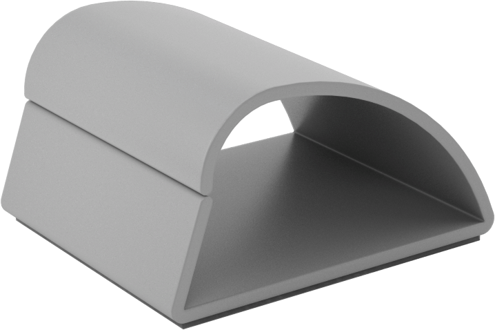 Kablo Tutucular, Arka Yüzü Yapışkanlı, PVC, 1-1/2“ Uzunluk x 1-1/4” Genişlik x 13/16" Yükseklik