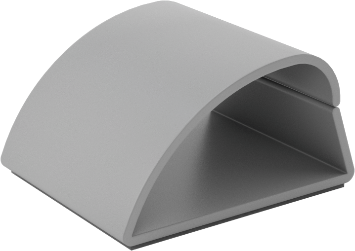 Kablo Tutucular, Arka Yüzü Yapışkanlı, PVC, 1-1/2“ Uzunluk x 1-1/4” Genişlik x 13/16" Yükseklik
