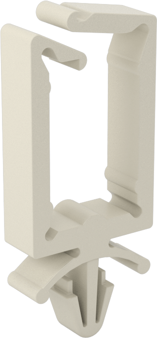 Kablo Tutucular, İtme, Naylon, 5/8“ Uzunluk x 1/4” Genişlik x 1-3/8" Yükseklik