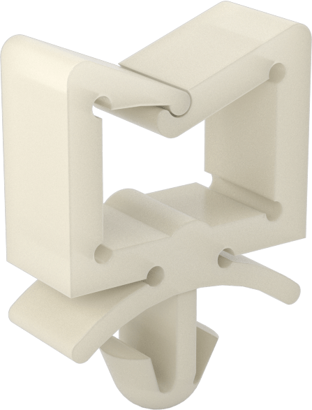 Kablo Tutucular, İtme, Naylon, 5/8“ Uzunluk x 1/4” Genişlik x 13/16" Yükseklik