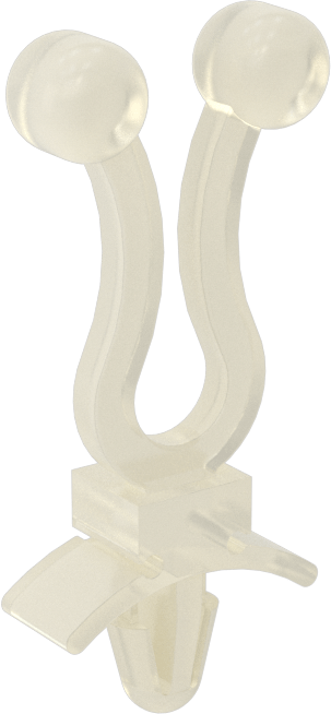 Kablo Tutucular, İtme, Naylon, 9/16“ Uzunluk x 1/4” Genişlik x 1-1/8" Yükseklik