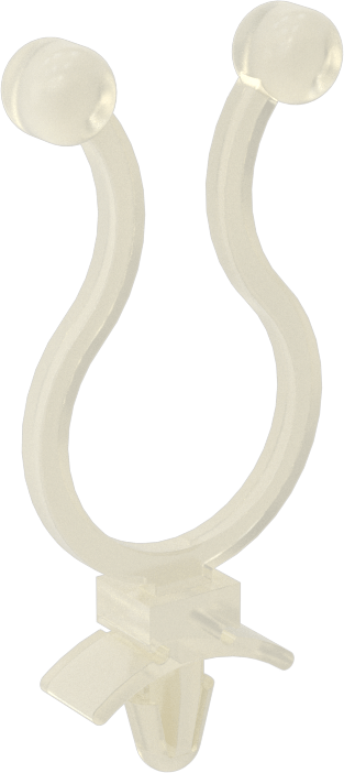 Kablo Tutucular, İtme, Naylon, 9/16“ Uzunluk x 1/4” Genişlik x 1-9/16" Yükseklik
