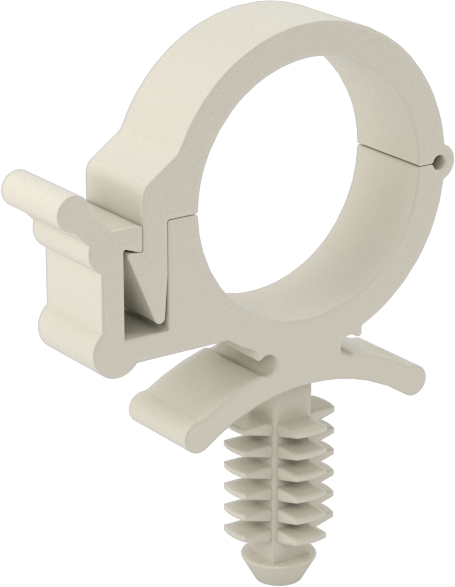 Kablo Tutucular, 1/2" Maksimum Demet Çapı için, İtme, Naylon