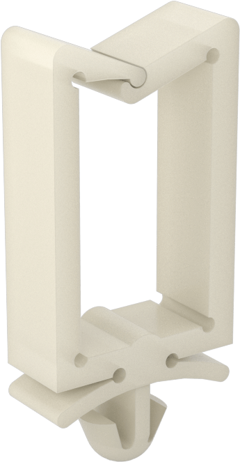 Kablo Tutucular, İtme, Naylon, 5/8“ Uzunluk x 1/4” Genişlik x 1-1/4" Yükseklik