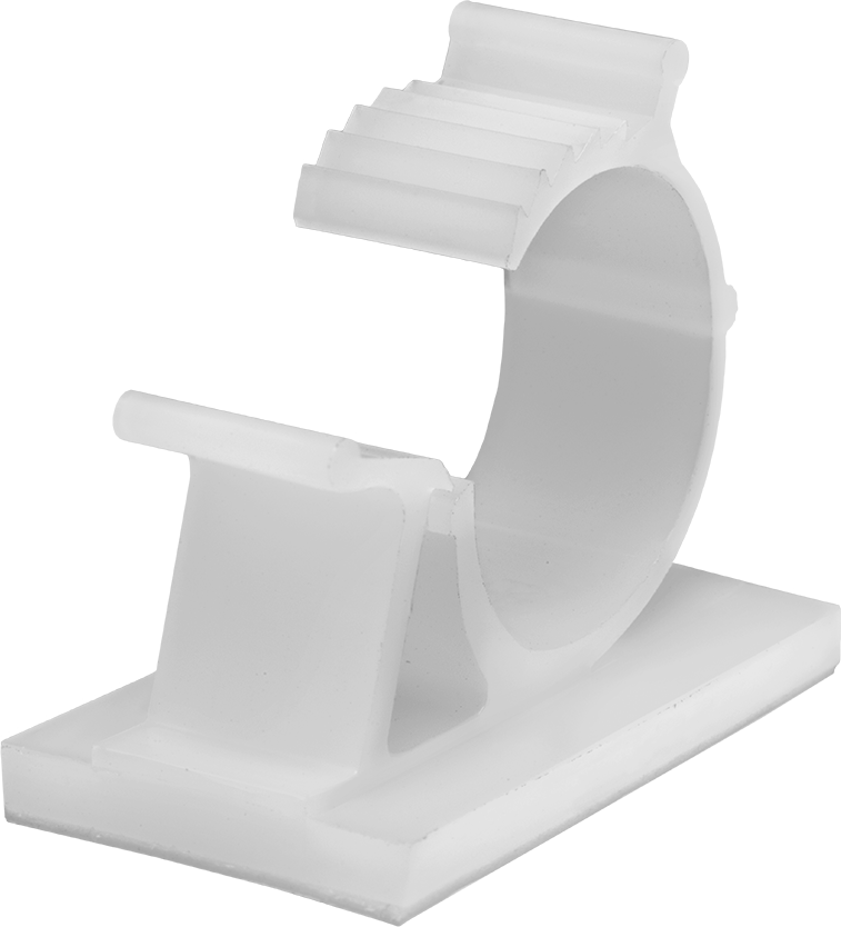 Kablo Tutucular, Arka Yüzü Yapışkanlı, Naylon, 1-7/16“ Uzunluk x 3/4” Genişlik x 1-1/4" Yükseklik