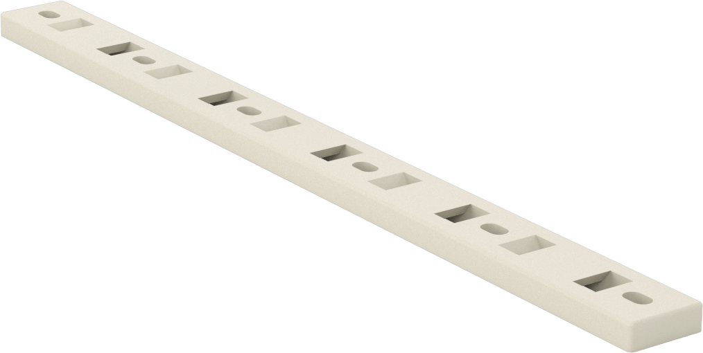 Kablo Bağı Montaj Aparatı, Vidalı, 2-Way, 0,30“ x 0,11” Kablo Bağı için, Krem
