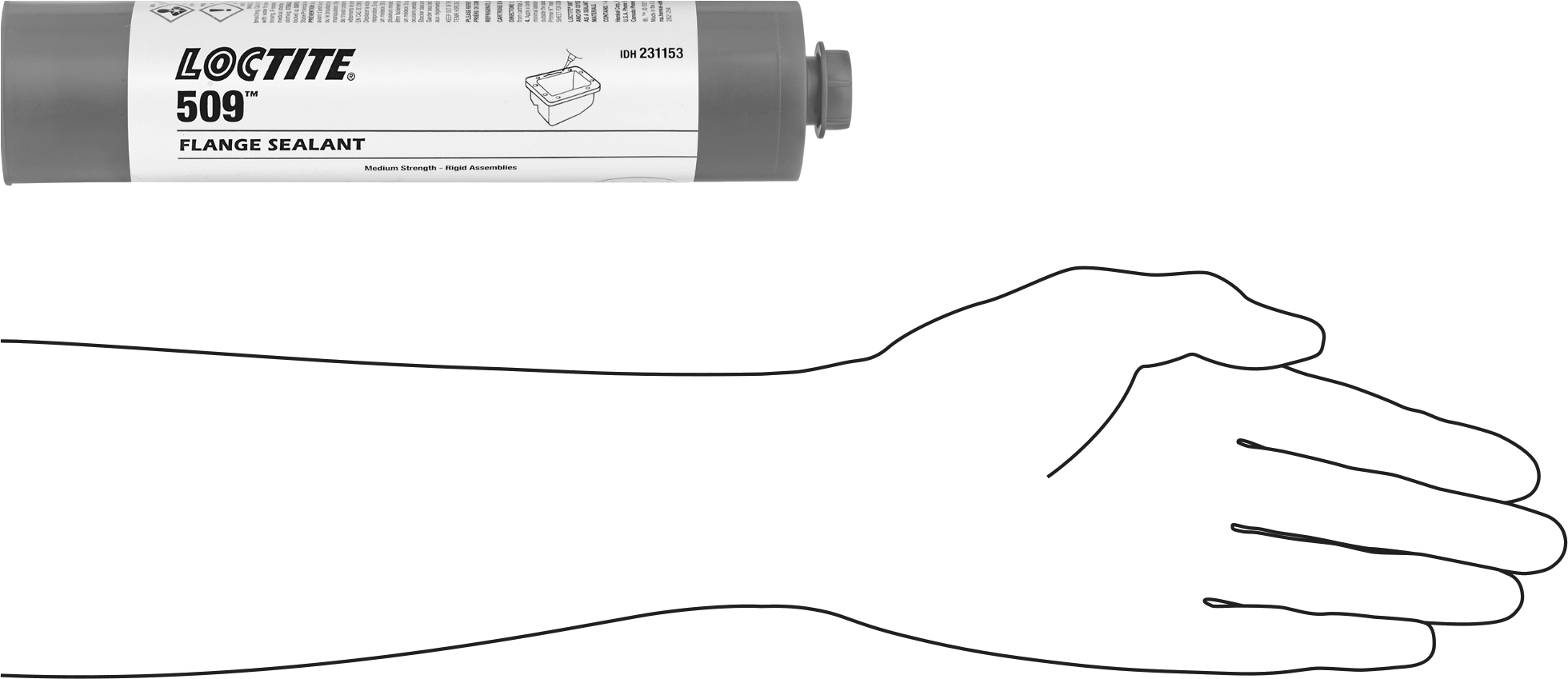 Conta Yapıcı, Loctite® 509, 10,1 FL oz. Kartuş