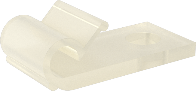 Vidalı Montaj Kablo Tutucular, 1/8" Maksimum Demet Çapı ve 8 Numaralı Vida için, Vidalı Montaj