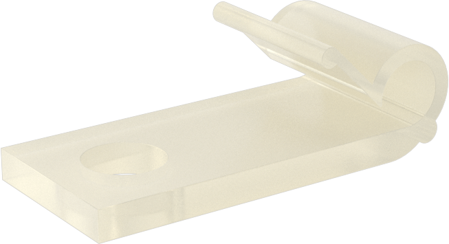 Vidalı Montaj Kablo Tutucular, 1/8" Maksimum Demet Çapı ve 8 Numaralı Vida için, Vidalı Montaj