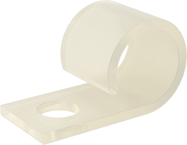 Vidalı Montaj Kablo Tutucular, 3/8" Maksimum Demet Çapı ve 10 Numaralı Vida için, Vidalı Montaj