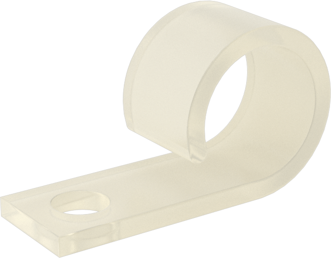 Vidalı Montaj Kablo Tutucular, 1/2" Maksimum Demet Çapı ve 10 Numaralı Vida için, Vidalı Montaj