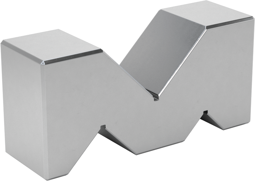 Üç Yollu V-Bloklar, 1-31/32" Maksimum İş Parçası Çapı için