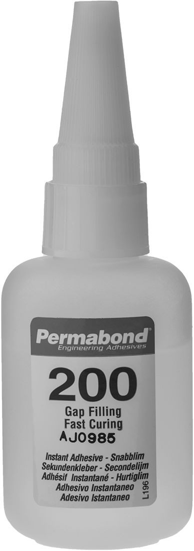 Anında Yapışan Yapıştırıcı, Boşluk Doldurucu Permabond 200, 1 FL. oz. Şişe
