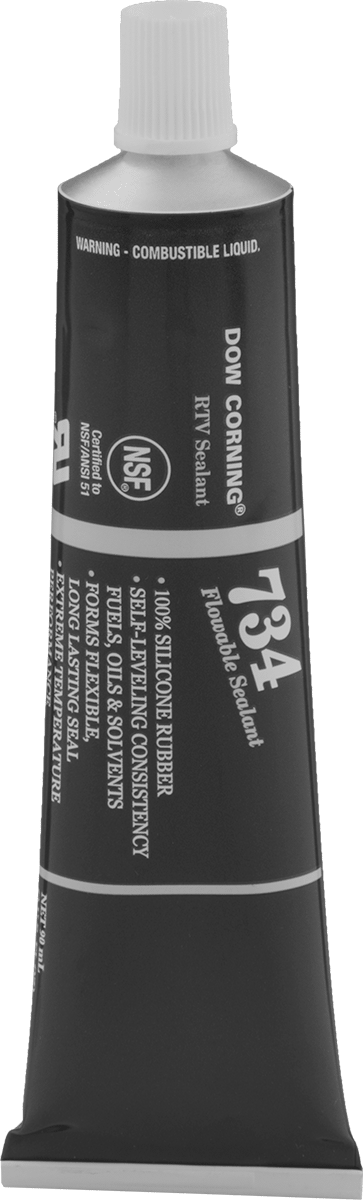 Kendiliğinden Düzleşen Dow Corning Silikon Dolgu Macunu, Model 734, 3 FL. oz. Tüp