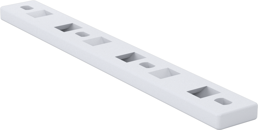 Vidalı Kablo Bağı Montajı, İki Yönlü, 0,22“ x 0,14” Bağlantı Elemanı ve 6 Numaralı Vida için, Krem