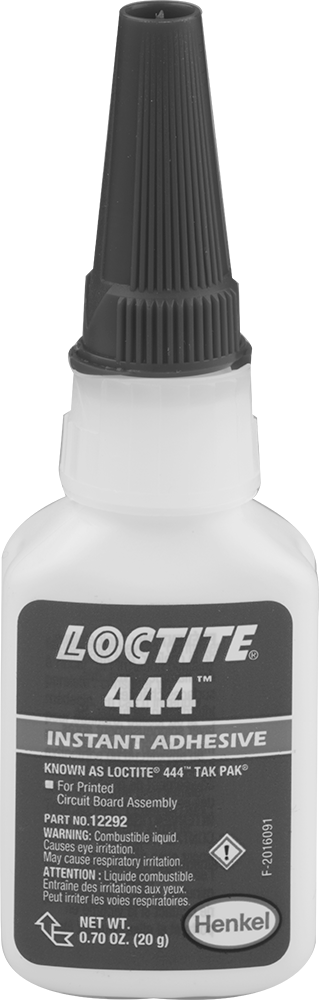 Elektronik Cihazlar için Yalıtım Yapıştırıcısı, Siyanoakrilat, Loctite® 444, 0,7 FL. oz Şişe
