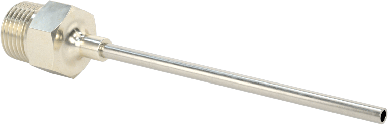 Yeniden Kullanılabilir Paslanmaz Çelik Şırınga İğnesi, 1/8 NPT Erkek Diş, 13 Gauge