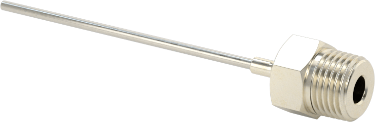 Yeniden Kullanılabilir Paslanmaz Çelik Şırınga İğnesi, 1/8 NPT Erkek Diş, 16 Gauge