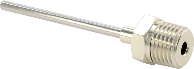Yeniden Kullanılabilir Paslanmaz Çelik Şırınga İğnesi, 1/4 NPT Erkek Dişli ile, 10 Gauge