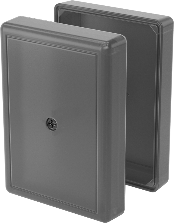 ABS Elektronik Muhafazası, 360 Derece Net Görüş, 1-5/8“ Genişlik x 2-1/4” Yükseklik x 3/4" Derinlik