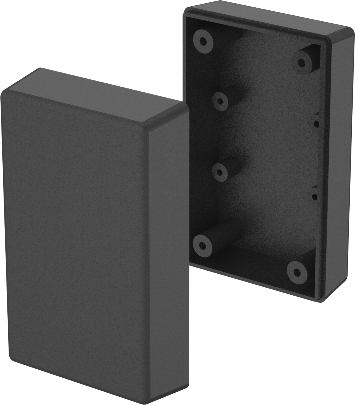 ABS Elektronik Muhafazası, 2-1/4“ Genişlik x 3-3/4” Yükseklik x 1-1/2" Derinlik