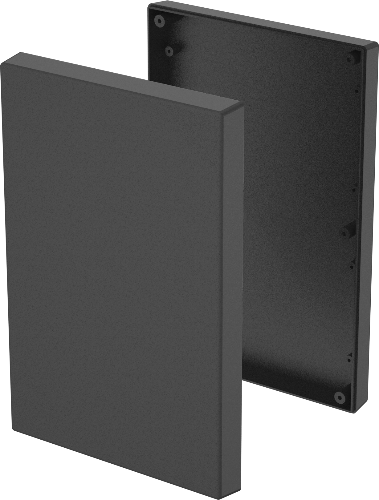 ABS Elektronik Muhafazası, 6-3/8“ Genişlik x 9-1/2” Yükseklik x 1-1/2" Derinlik