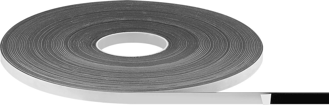 Hafif Hizmet Tipi Köpük Montaj Bandı, Kauçuk Yapıştırıcı, 0,067" Kalınlık, 1/2" Genişlik, 15 Fit Uzunluk