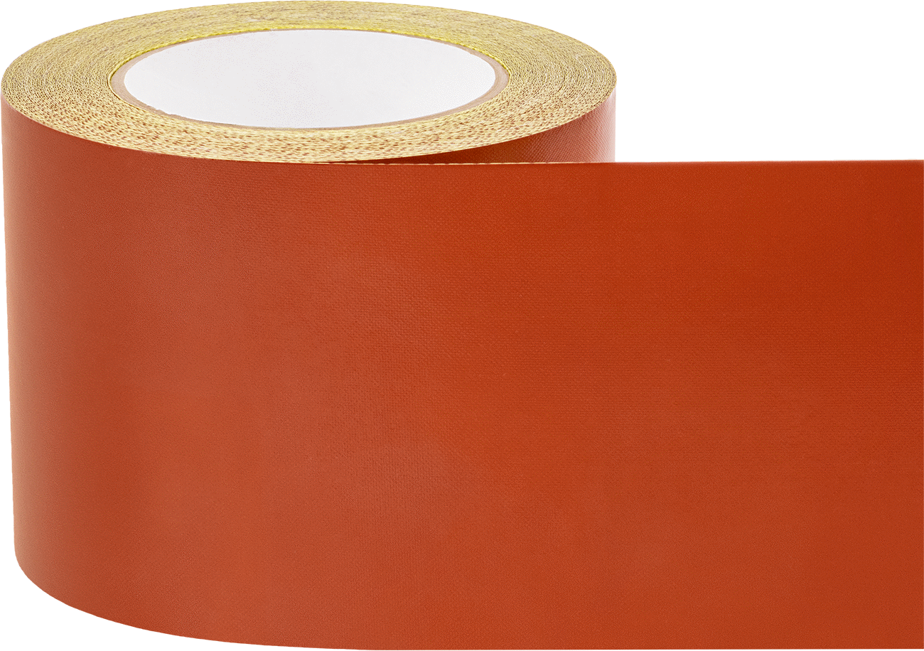 Aşırı Koşullara Dayanıklı Fiberglas Bant, Düşük Sürtünme, 4" Genişlik, 54 Fit Uzunluk, 0,008" Kalınlık