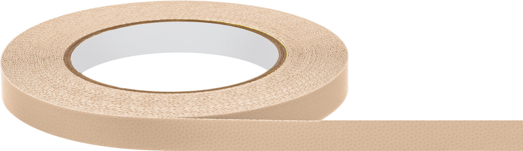 Uyumlu Düşük Sürtünmeli Bant, Teflon® PTFE, 0,007" Kalınlık, 1/2" Genişlik, 54 Fit Uzunluk, Bej
