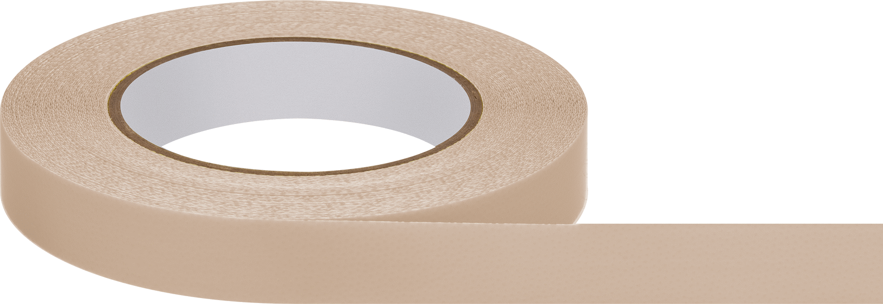 Uyumlu Düşük Sürtünmeli Bant, Teflon® PTFE, 0,007" Kalınlık, 3/4" Genişlik, 54 Fit Uzunluk, Bej