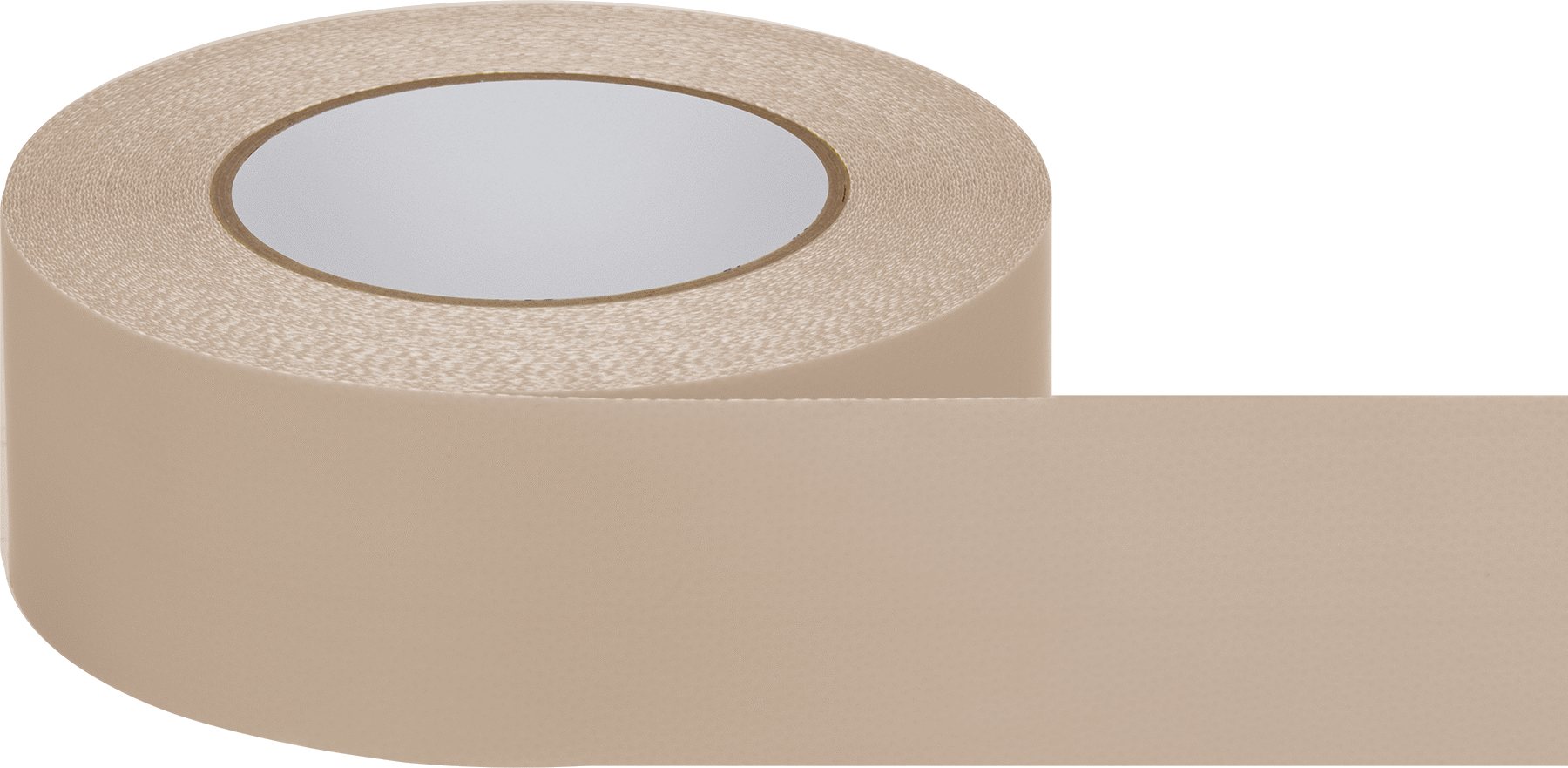 Uyumlu Düşük Sürtünmeli Bant, Teflon® PTFE, 0,007" Kalınlık, 2 inç Genişlik, 54 Fit Uzunluk, Bej