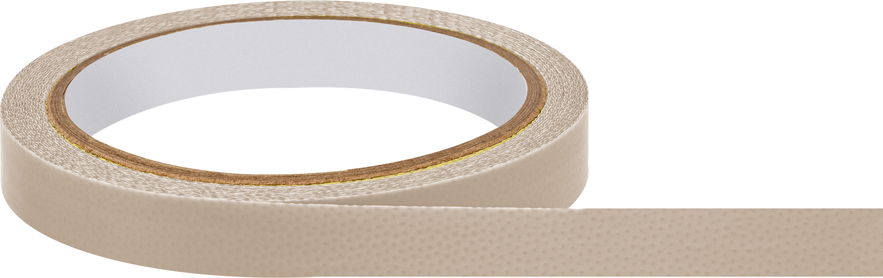 Uyumlu Düşük Sürtünmeli Bant, Teflon® PTFE, 0,007" Kalınlık, 1/2" Genişlik, 15 Fit Uzunluk, Bej