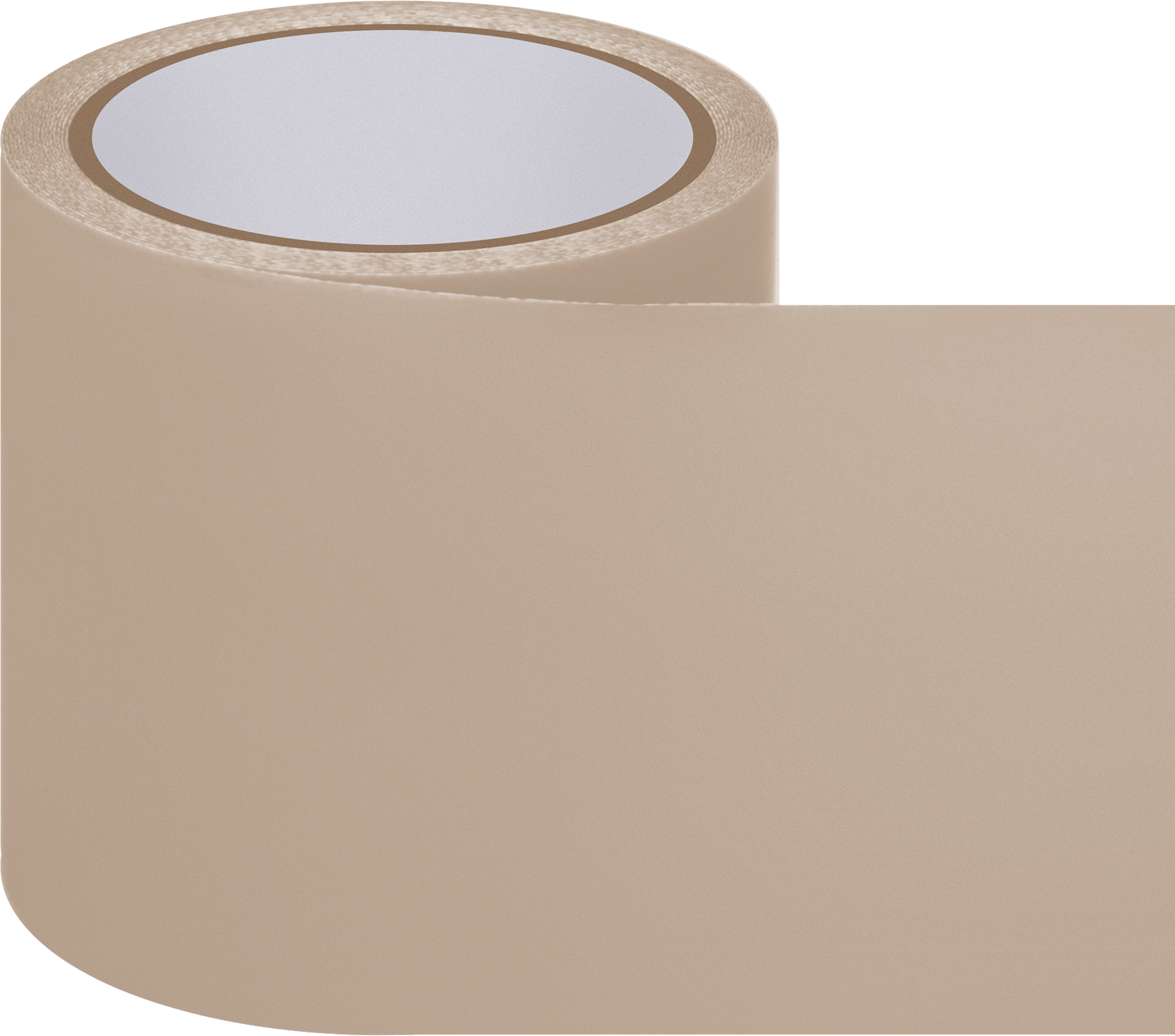 Uyumlu Düşük Sürtünmeli Bant, Teflon® PTFE, 0,007" Kalınlık, 4" Genişlik, 15 Fit Uzunluk, Bej
