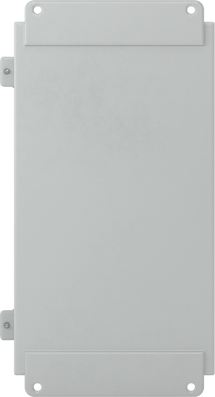 Menteşeli Kapaklı Toz Boyalı Çelik Muhafaza, Toz Geçirmez, Vidalı Kelepçe, 14" x 8" x 6"
