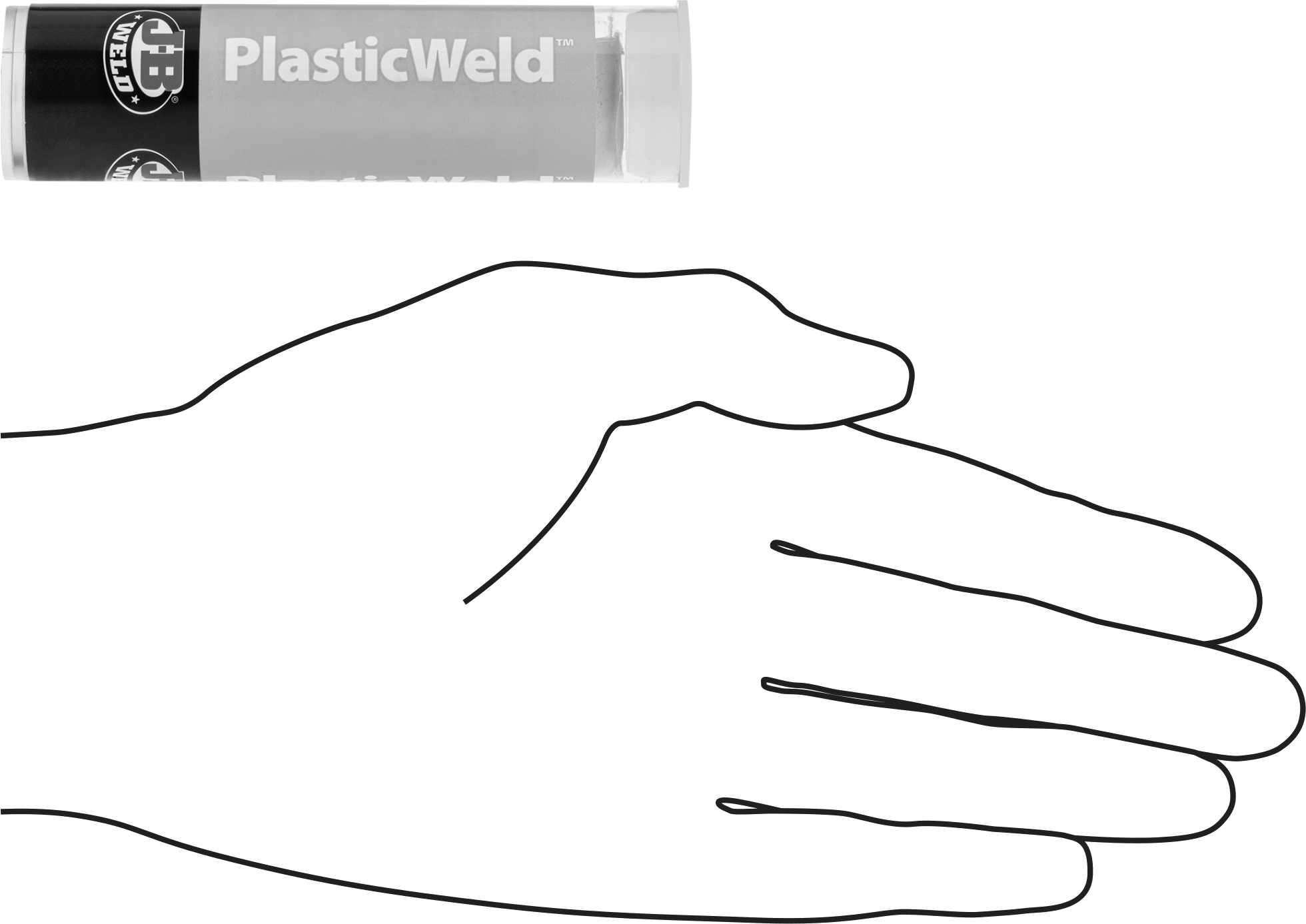 Yapısal Yapıştırıcı, Epoksi, J-B Weld Plasticweld, 2 oz. Çubuk